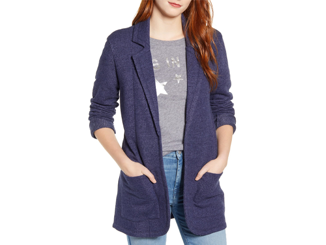 Cotton Blend Boyfriend Blazer CASLON.