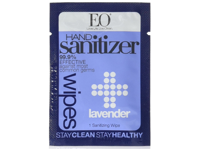 Eo Hand Sanitizer Wipe,lavender scented,24 count.