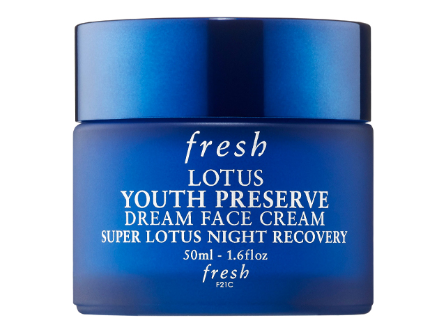 Fresh Lotus Youth Preserve Dream Night Cream.