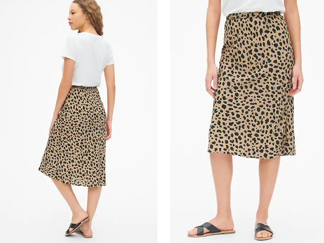 Gap Print Midi Skirt.