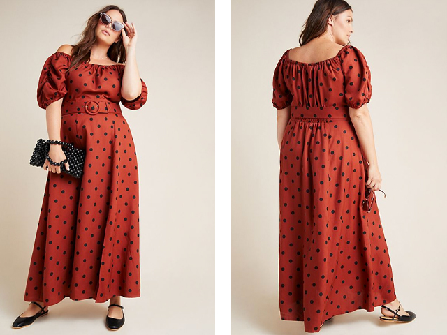 Lucienne Off-The-Shoulder Maxi Dress.