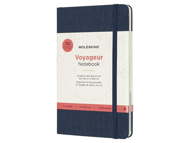 Moleskine Voyageur Notebook, Hard Cover.