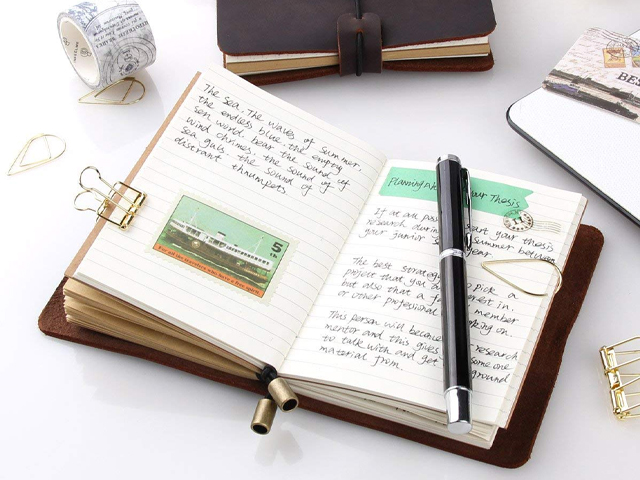 Refillable Handmade Traveler's Notebook.