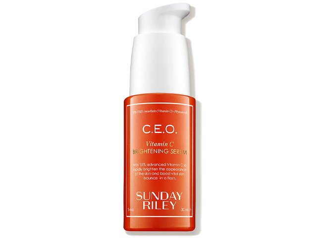 Sunday Riley C.E.O. Vitamin C Brightening Serum.