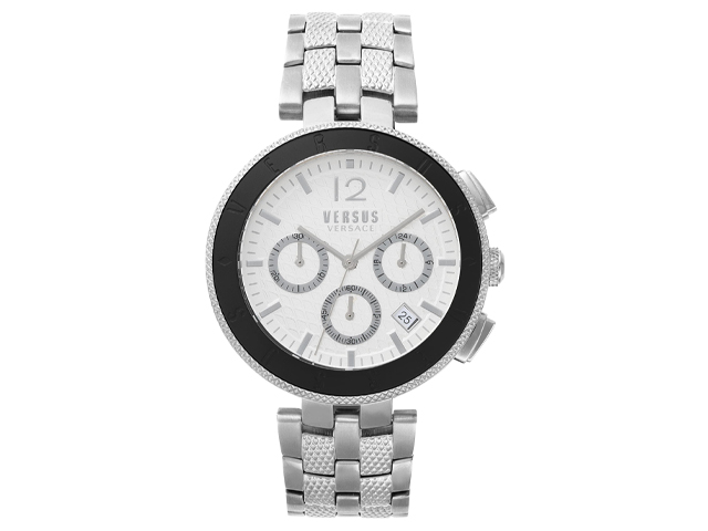 Versace Logo Chronograph Bracelet Watch, 44mm VERSUS VERSACE.