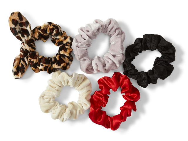 x Claudia Sulewski 5-Pack Velvet Scrunchies BP.