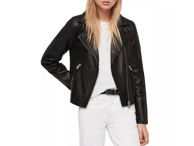  ALLSAINTS Dalby Leather Biker Jacket.