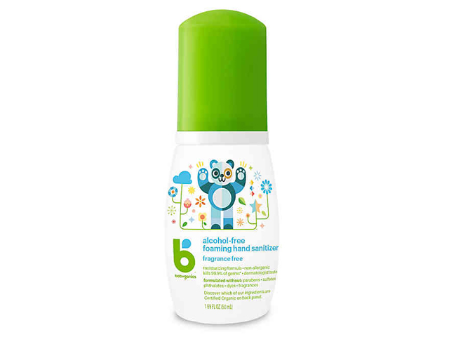 Babyganics® 1.69 oz. Fragrance-Free Alcohol-Free Foaming Hand Sanitizer.