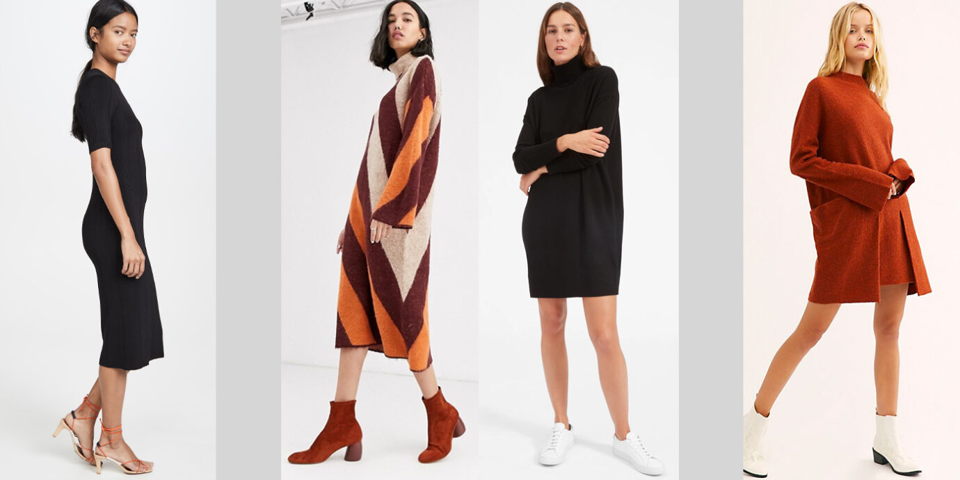 long sweater dress outfit