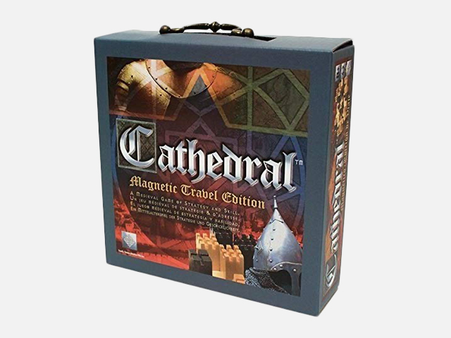 Cathedral Wood Portable Travel Strategy Board Game.