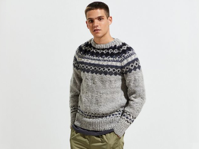 Chamula Fair Isle Crew Neck Sweater.