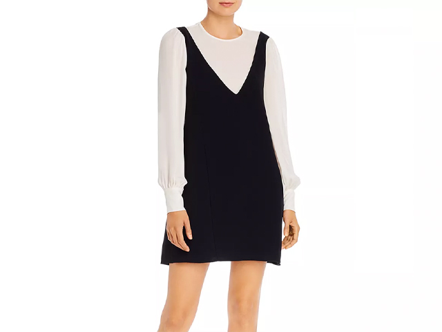 Cinq à Sept Mercer Layered Shift Dress.