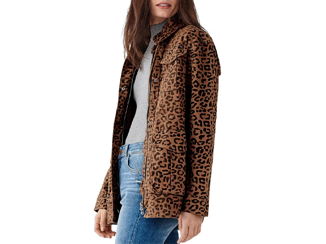 DL1961 Howard St. Leopard Print Utility Jacket.