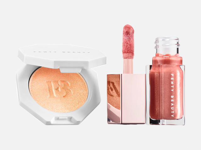 FENTY BEAUTY BY RIHANNA Bomb Baby Mini Lip and Face Set.