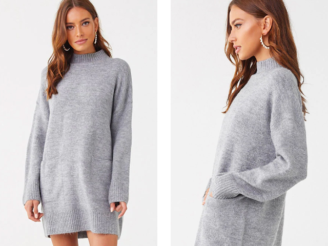 oversized sweater dress forever 21