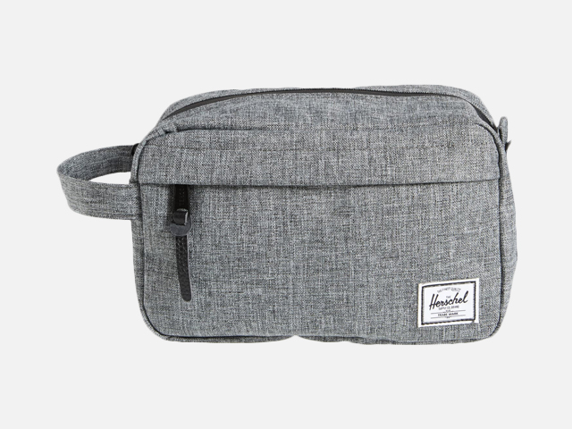 Herschel Chapter Travel Kit Carry-On Bag-Raven Crosshatch.