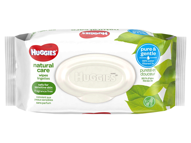 Huggies Natural Care Baby Wipes, Disposable Soft Pack.