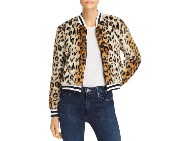 Jack by BB DAKOTA Leopard Print Faux Fur Jacket.