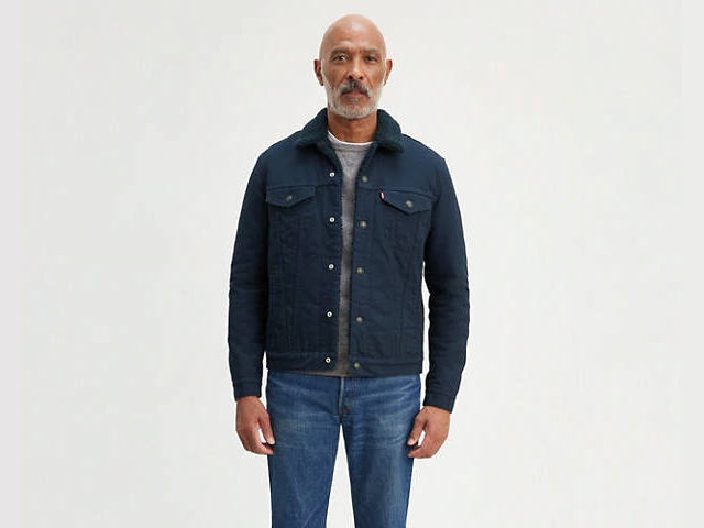 Levi's Canvas Sherpa Trucker Jacket.