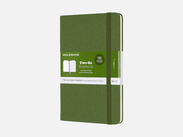 Moleskine Two-Go Textile Notebook.