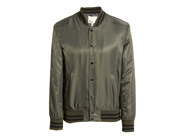 Nylon Varsity Bomber Jacket MILLS SUPPLY BY SPLENDID.