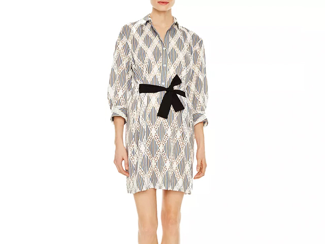 Sandro Celian Geo-Lace Pattern Dress.