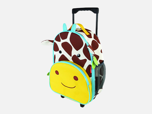 Skip Hop Kids Luggage With Wheels, Giraffe.