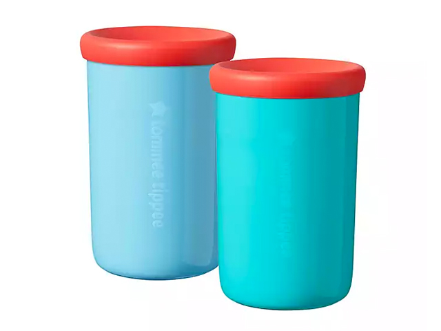 Tommee Tippee® Easiflow 360 2-Pack 8 oz. Plastic Toddler Drinking Cups in Aqua/Teal.