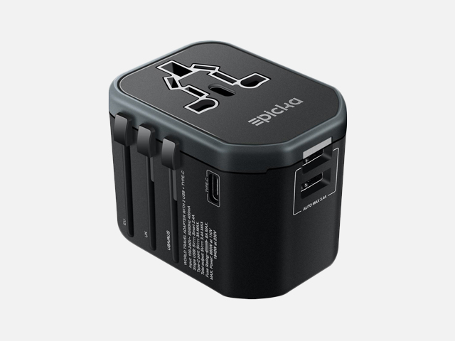 Travel Power Adapter - EPICKA All in One Worldwide International Universal Wall Charger.