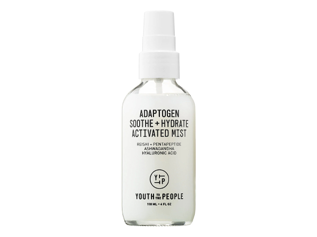 Youth To The People Adaptogen Soothe + Hydrate Activated Mist with Reishi + Ashwagandha.