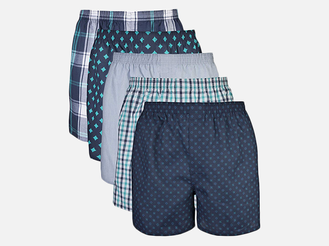 Gildan Men's Woven Boxer Underwear Multipack.