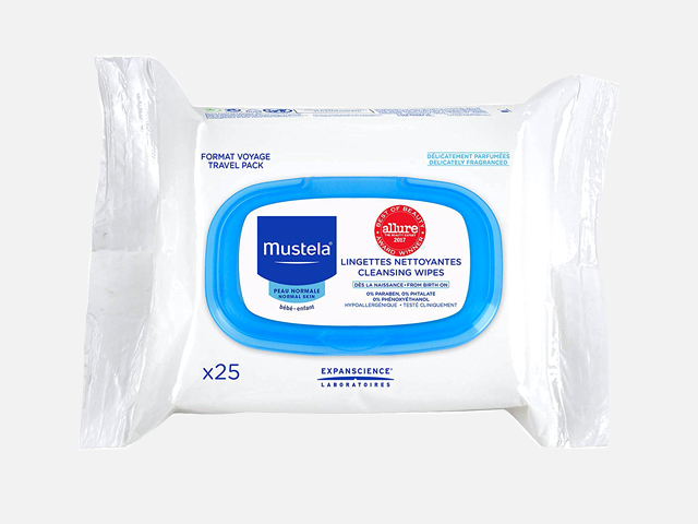 Mustela Cleansing Wipes.