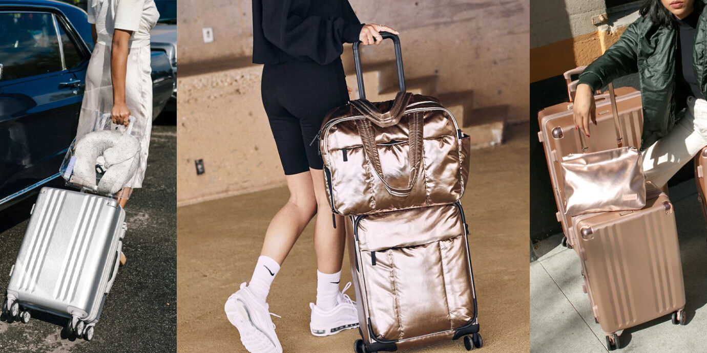 calpak glitter luggage