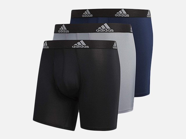 adidas Men's Performance Boxer Briefs Underwear.