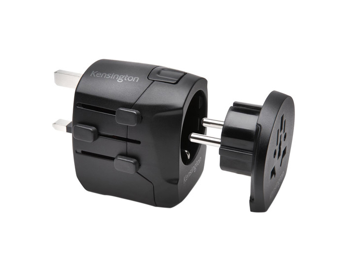 Kensington Grounded International Travel Adapter with Dual USB Ports