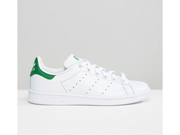 adidas Originals white and green Stan Smith Sneakers