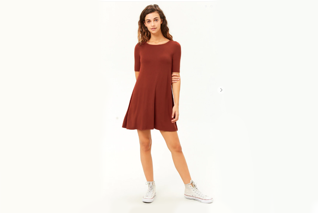 Scoop Neck Swing Dress