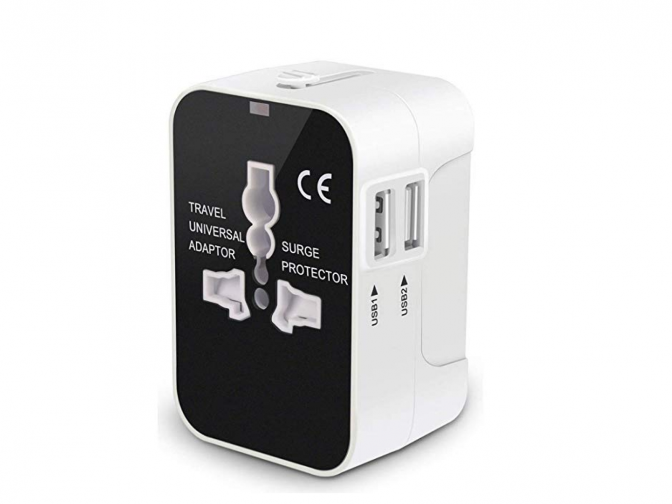Universal Travel Adapter, International Adapter Plug Kits Dual USB Charging Ports