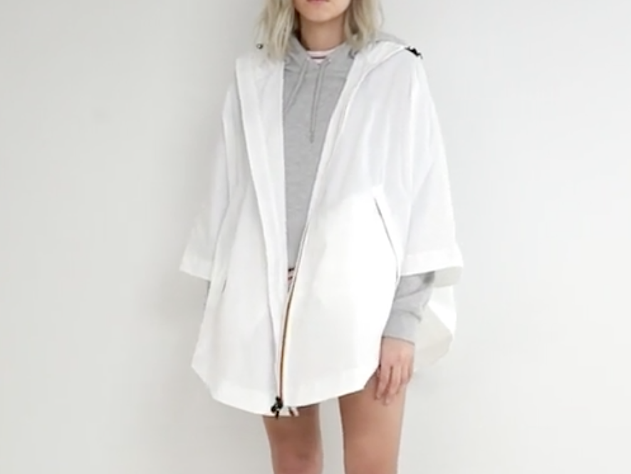 K-Way Morgan Zip Through Waterproof festival Poncho