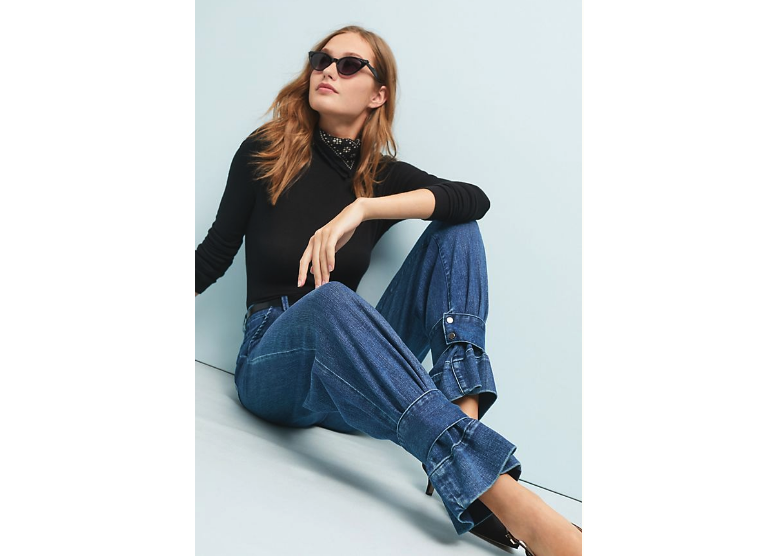 Vedua Ultra High-Rise Convertible Straight Jeans Habitual