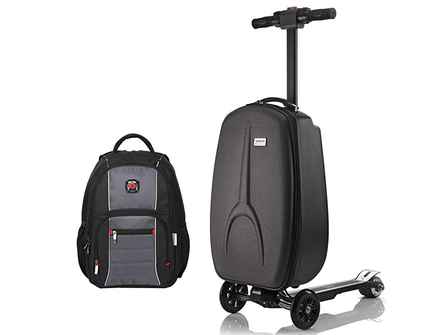 Iubest Smart Suitcase Foldable Electric Scooter Backpack 21 In Luggage Sets