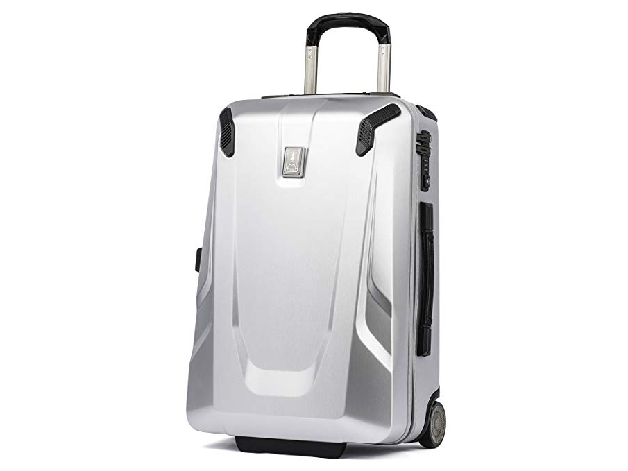 Travelpro Luggage Crew 11 22" Carry-on Slim Hardside Rollaboard w/USB Port, Silver