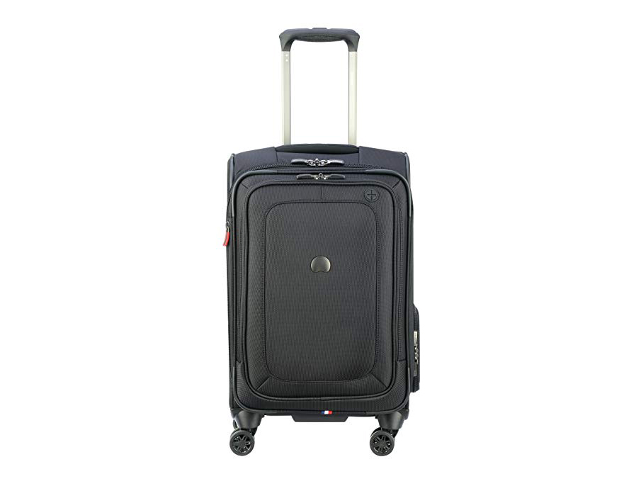 Delsey Luggage Cruise Lite Softside Carry-On Exp. Spinner Suiter Trolley, Black