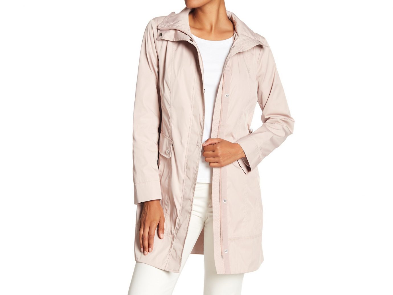 Cole Haan Double Face Packable Rain Jacket