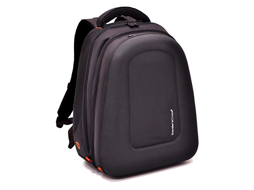 Midtown 1680D Ballistic EVA Compression Molded Expandable Laptop Backpack - Black