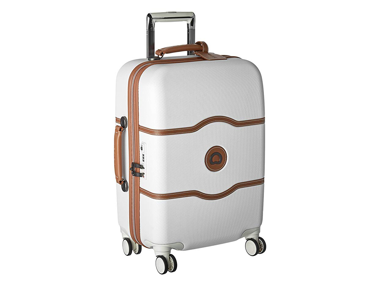 DELSEY Paris Delsey Luggage Chatelet Hard+ 21 Inch Carry On 4 Wheel Spinner Champagne