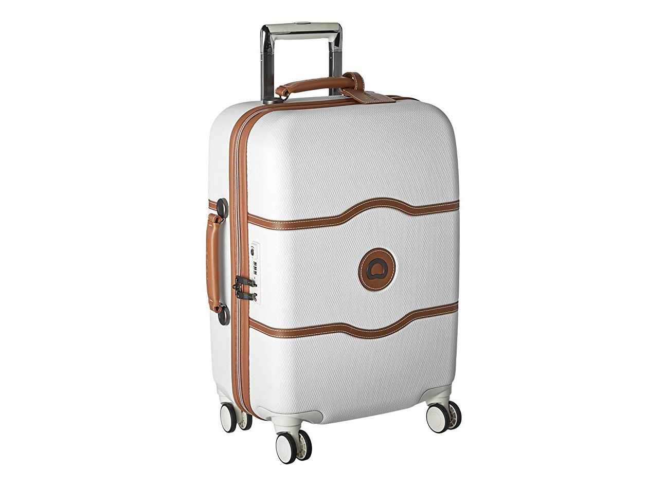 DELSEY Paris Delsey Luggage Chatelet Hard+ 21 Inch Carry On 4 Wheel Spinner Champagne