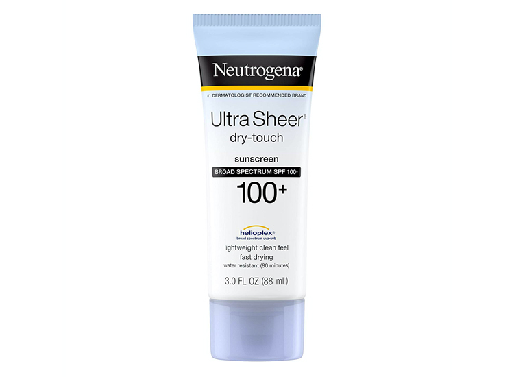 Neutrogena Ultra Sheer Dry-Touch Water Resistant.