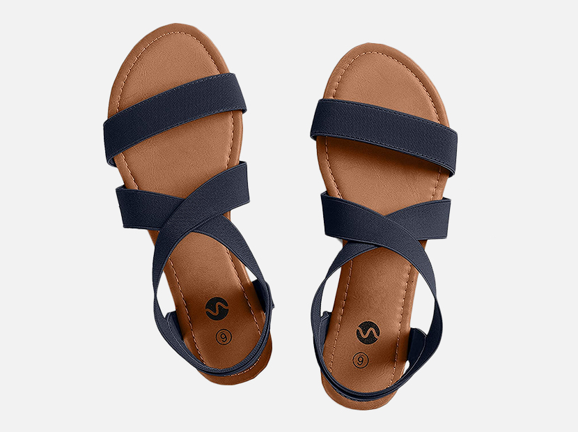 Rekayla Flat Elastic Sandals for Women.