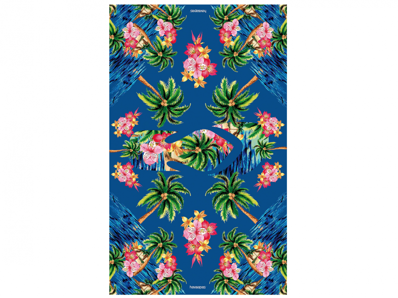 CANGA FLORAL BLUE multifunctional sarong